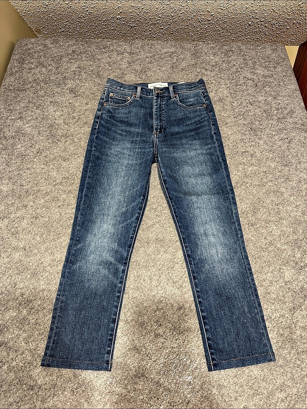 Denim Forum Lola High Rise Skinny Jeans Blue